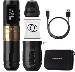 מכונת קעקועים - Ambition Mars U (Gold Ring) 2 Battery
