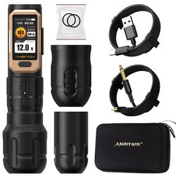 מכונת קעקועים - Ambition Soldier Pro 520 (Gold Ring) 2 Battery