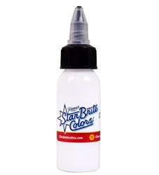 דיו לקעקועים - StarBrite Colors Tattoo Ink - Brite White 1oz
